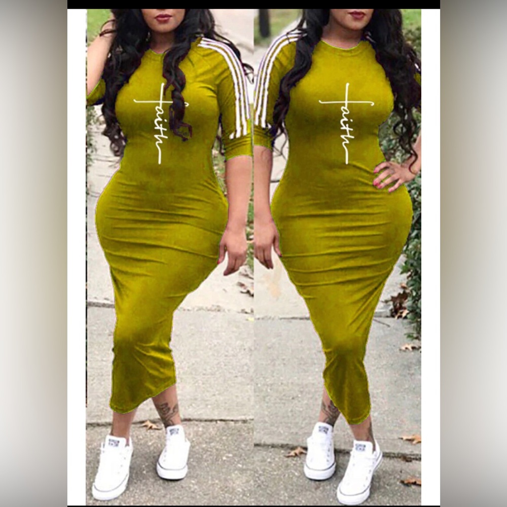 Women Bodcon Midi T
Shirt Dress